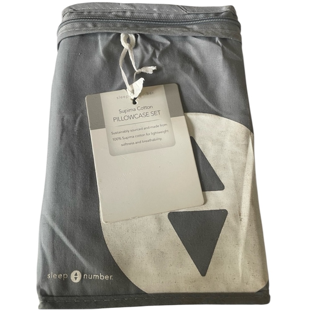 Sleep Number Supima Cotton Pillowcase Standard Set in White